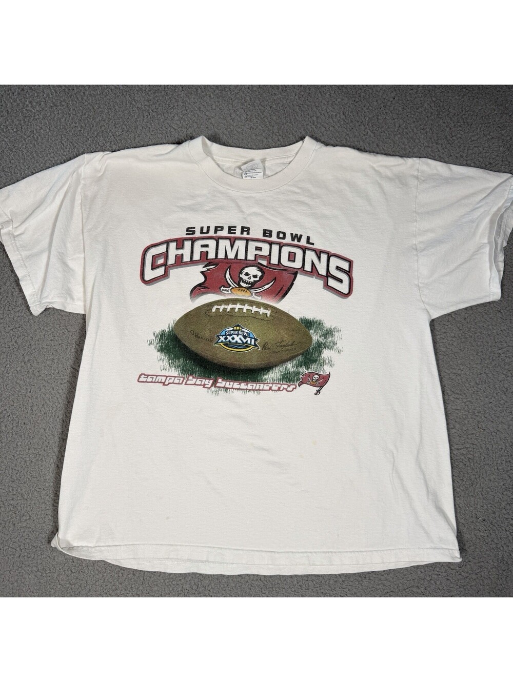 Vintage Tampa Bay Buccaneers Shirt Mens XL Super Bowl Champs 2003 NFL Football